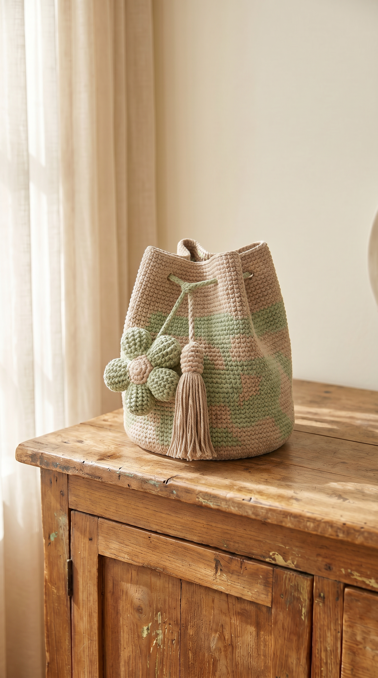 Blumen Tasche - Mind/Grün